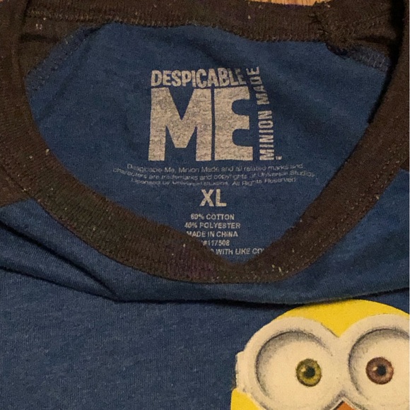 Despicable Me Minions Long Sleeve Raglan Shirt - Picture 4 of 4